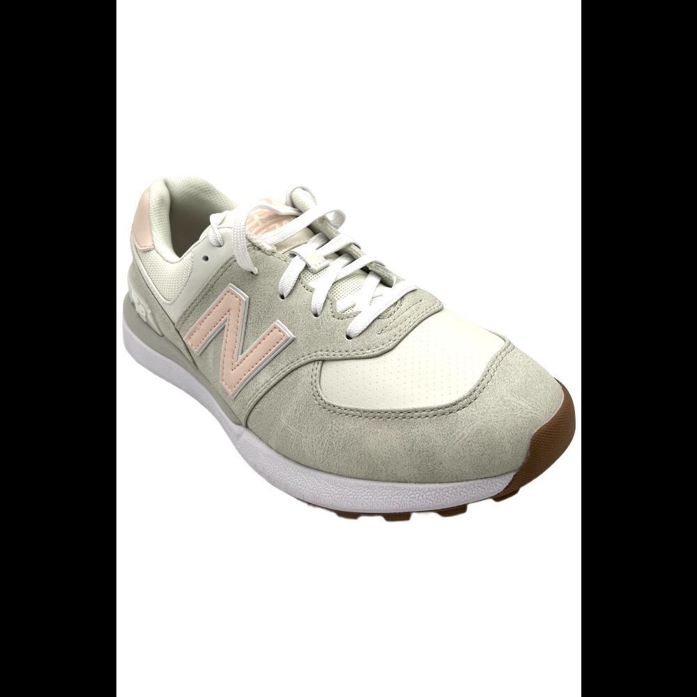 New Balance Women's Sneakers in Light Gray, White & Pale Pink
